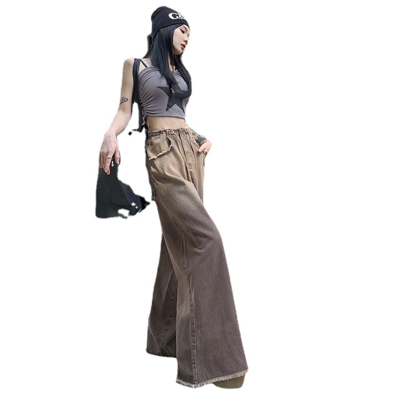 Wide-leg pants back view
