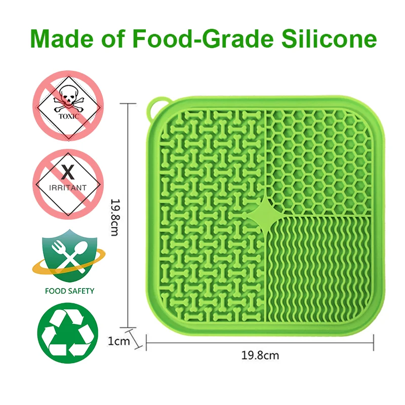 Lick mat textured surface
