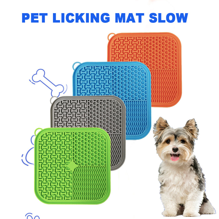 Calming lick mat with suction cups