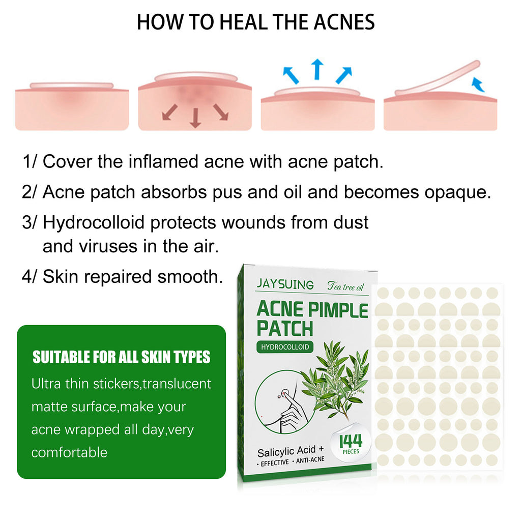 Before and after pimple patch