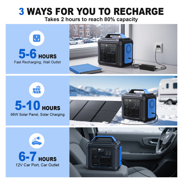 Power station charging devices